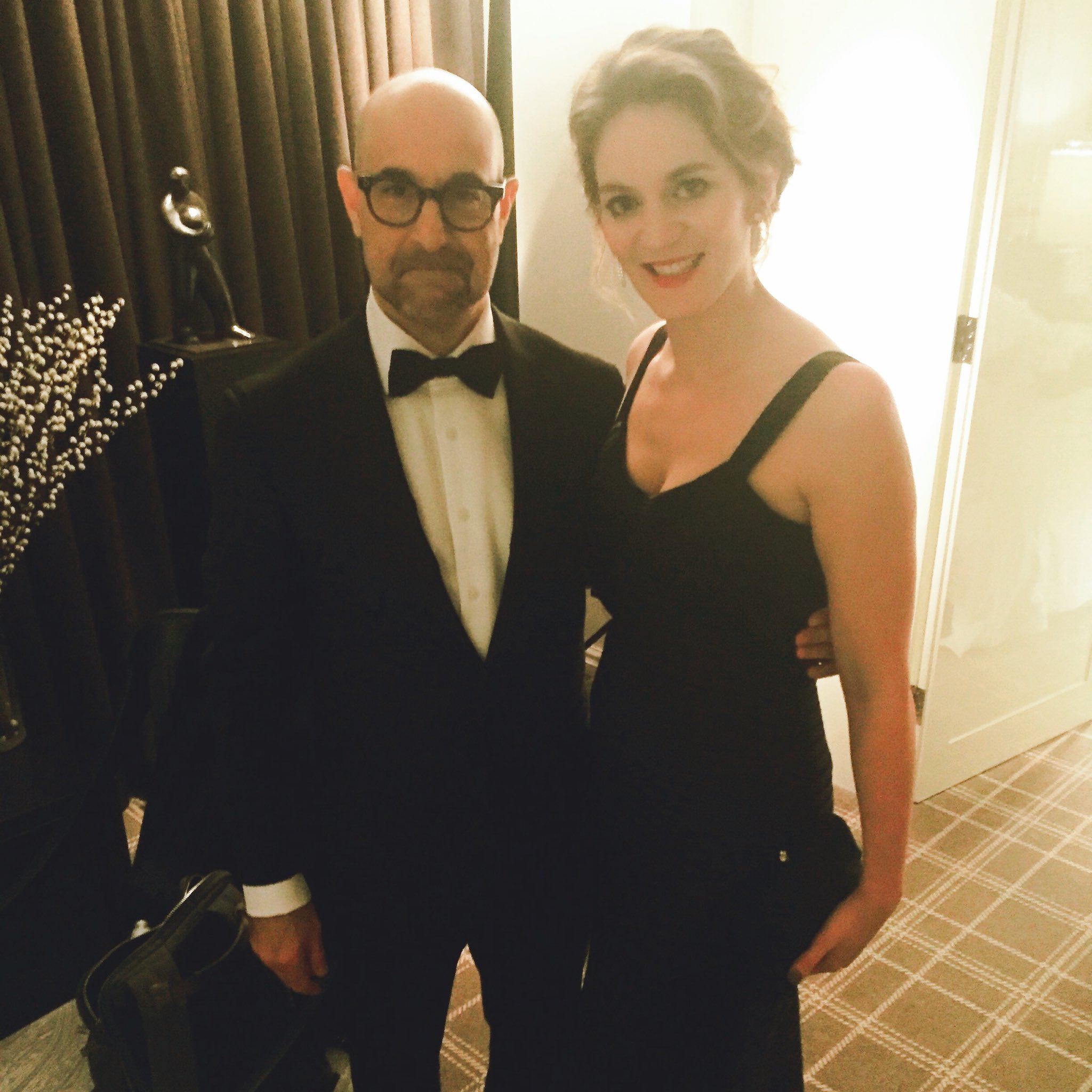 Stanley Tucci and Felicity Blunt.
