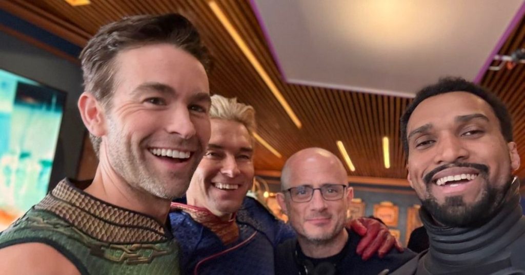 New behind-the-scenes photo from the set of The Boys Season 5.